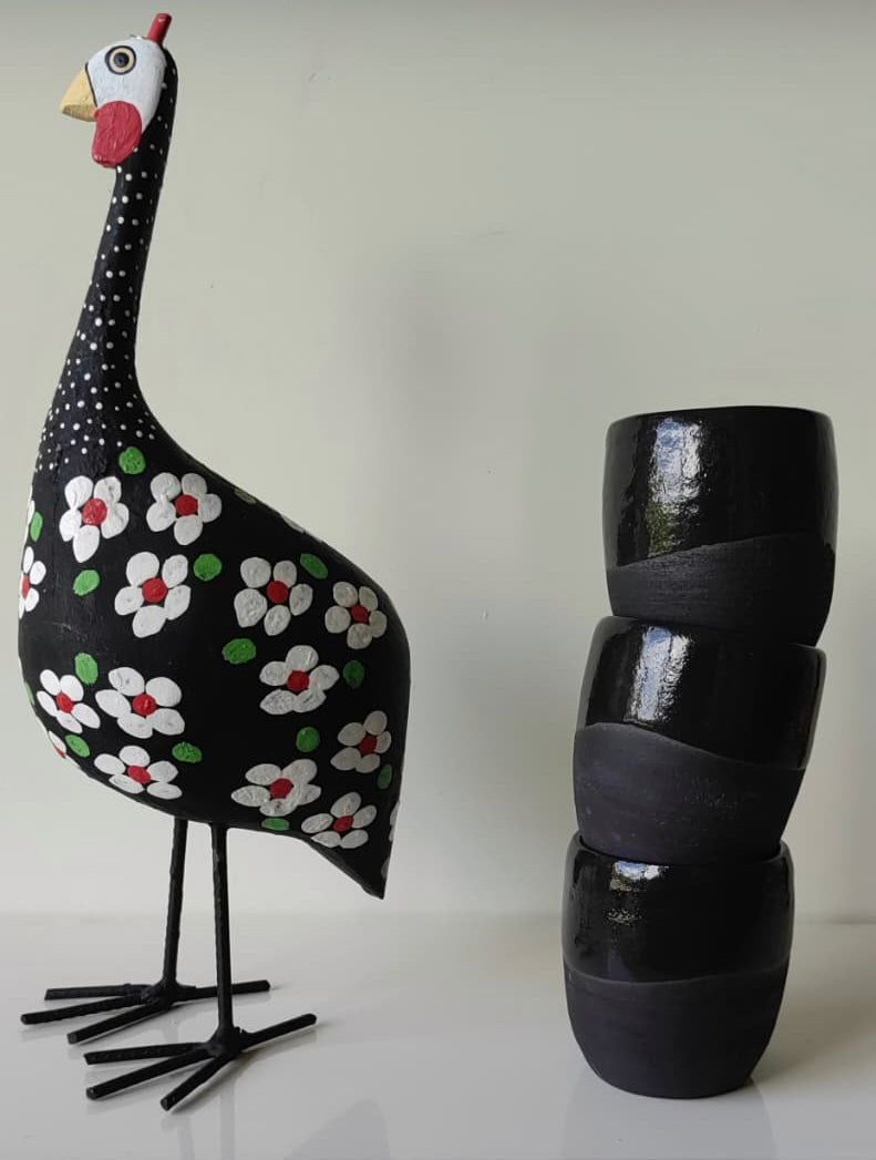 crna keramicka solja za yerba mate