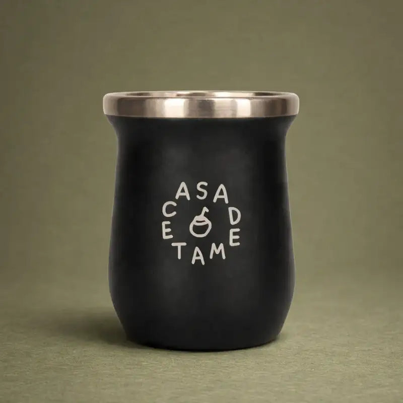 Mate čaša crna 240ml Casa de Mate posuda za yerba mate